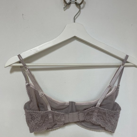 Free People Lace Underwire Bra Gray 32DD - Picture 4 of 9